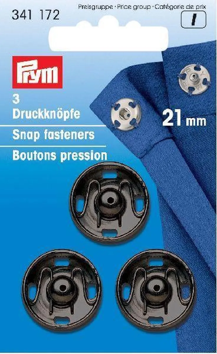 Prym Aannaaibare Drukknoop 21mm - 3 Stuks