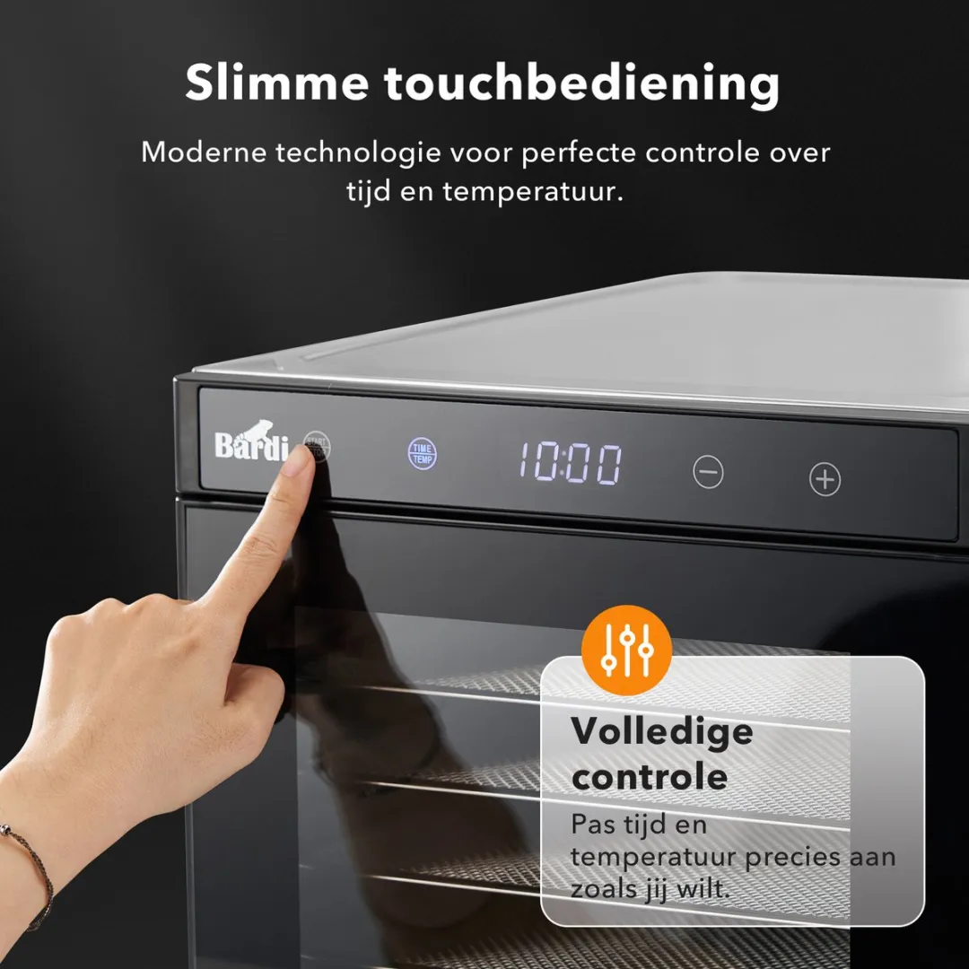 Bardi Professionele Voedseldroger 6 Laags 650W - 8 Programma's - MPN 50377 - afbeelding 6 van 6