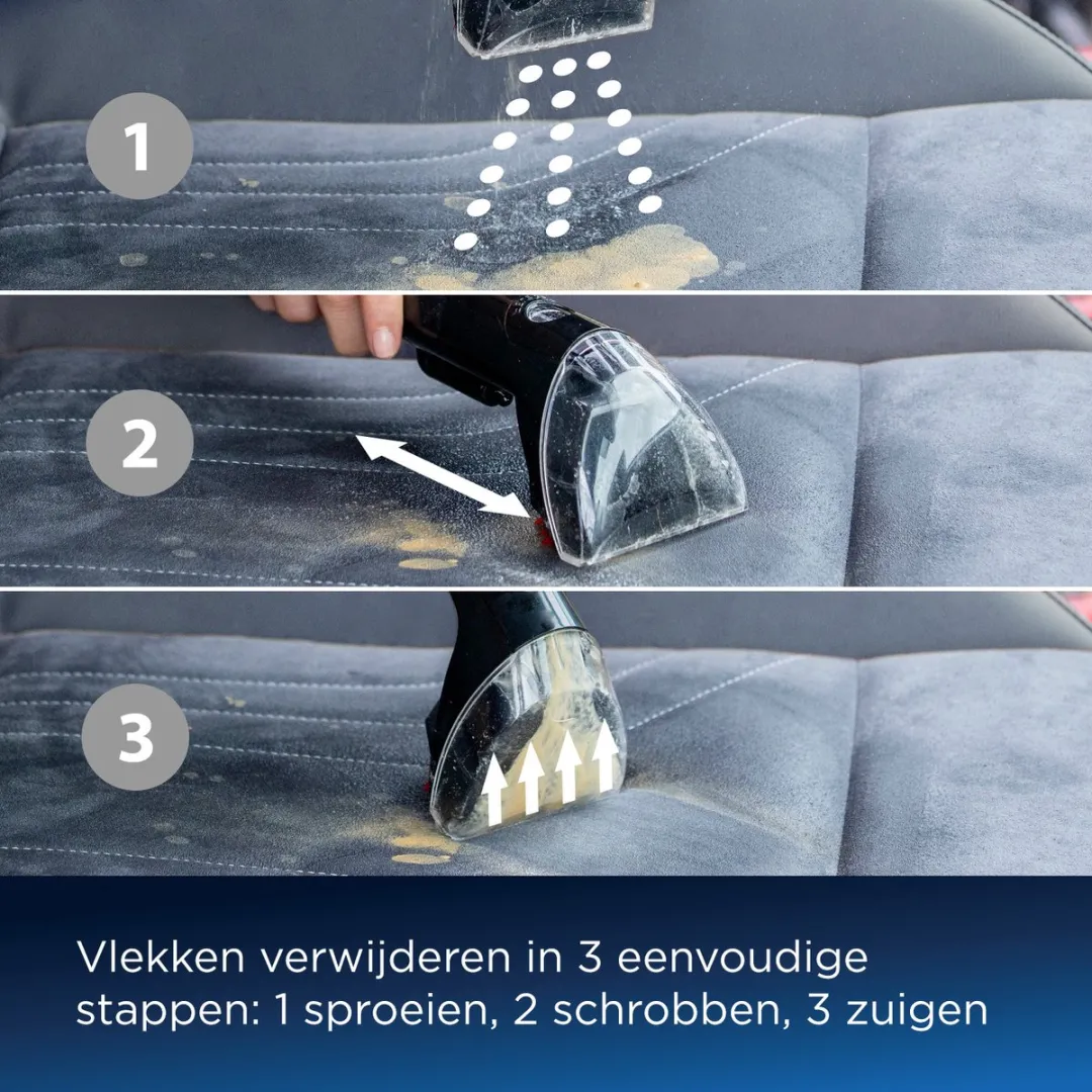 BISSELL SpotClean Pro Draagbare Vlekkenreiniger - Professionele Reiniging met 750W Motor - Tapijtreiniger voor Bank, Auto & Matras - Carpet Cleaner Apparaat - XL Tankcapaciteit - Reinigingsmachine - Zetelreiniger - 1558N