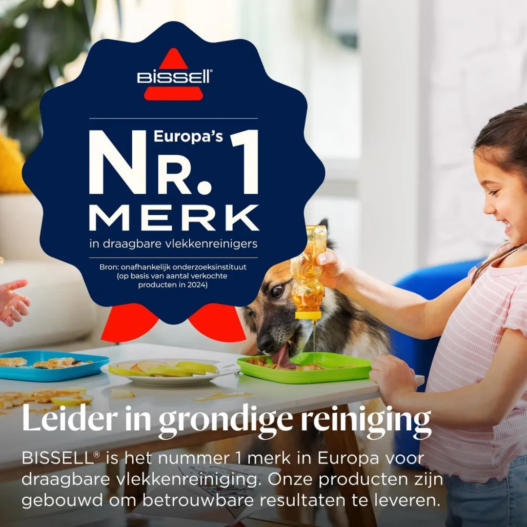 BISSELL SpotClean Pro Draagbare Vlekkenreiniger - Professionele Reiniging met 750W Motor - Tapijtreiniger voor Bank, Auto & Matras - Carpet Cleaner Apparaat - XL Tankcapaciteit - Reinigingsmachine - Zetelreiniger - 1558N