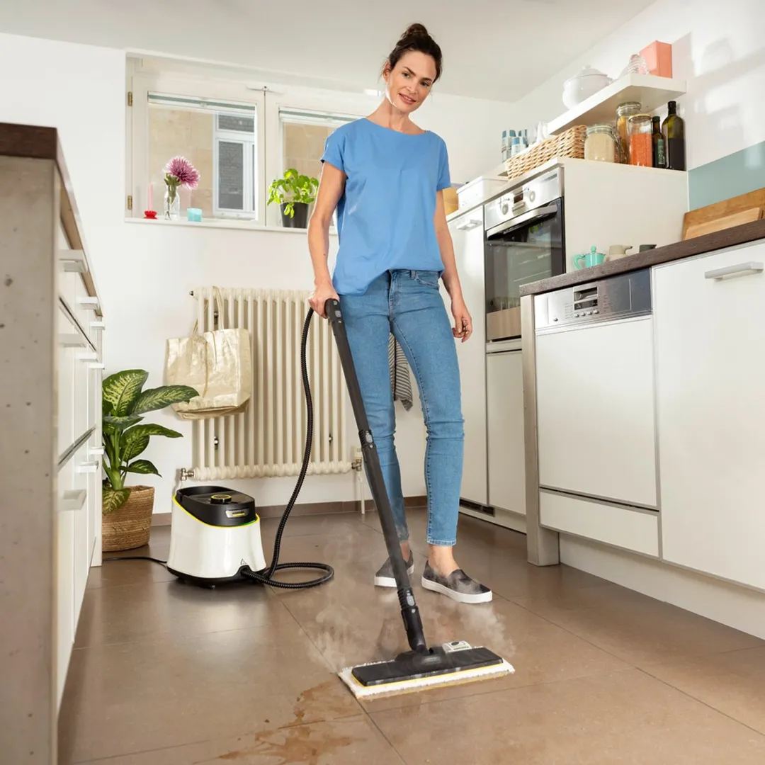 Kärcher EasyFix Vloermondset SC 1 2.863-338.0 - 2 Verlengbuizen - Microvezel - Zwart/Wit/Geel
