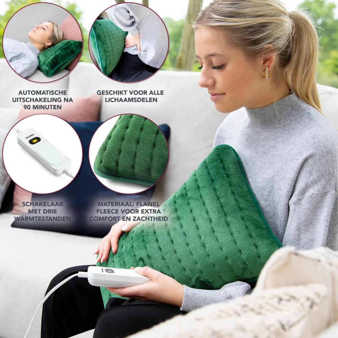 Domo DO638K Warmtekussen 30x40cm - Groen