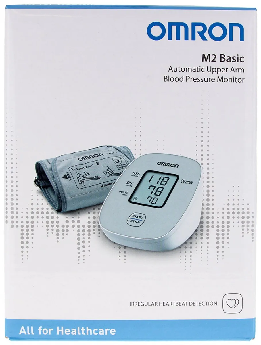 Omron M2 Basic HEM-7121J-E Bloeddrukmeter - Wit