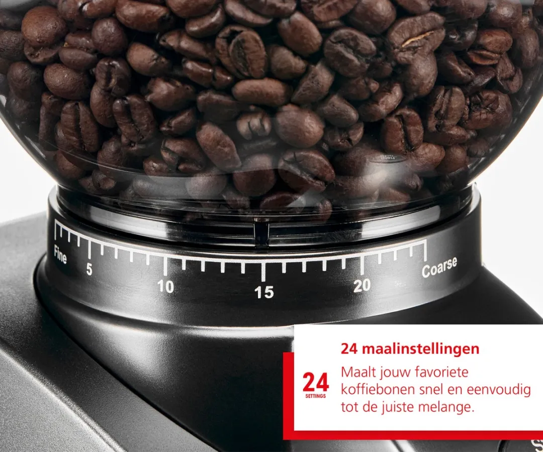 Solis Scala Zero 1662 Koffiemolen - 24 Maalinstellingen - Zwart - afbeelding 6 van 6