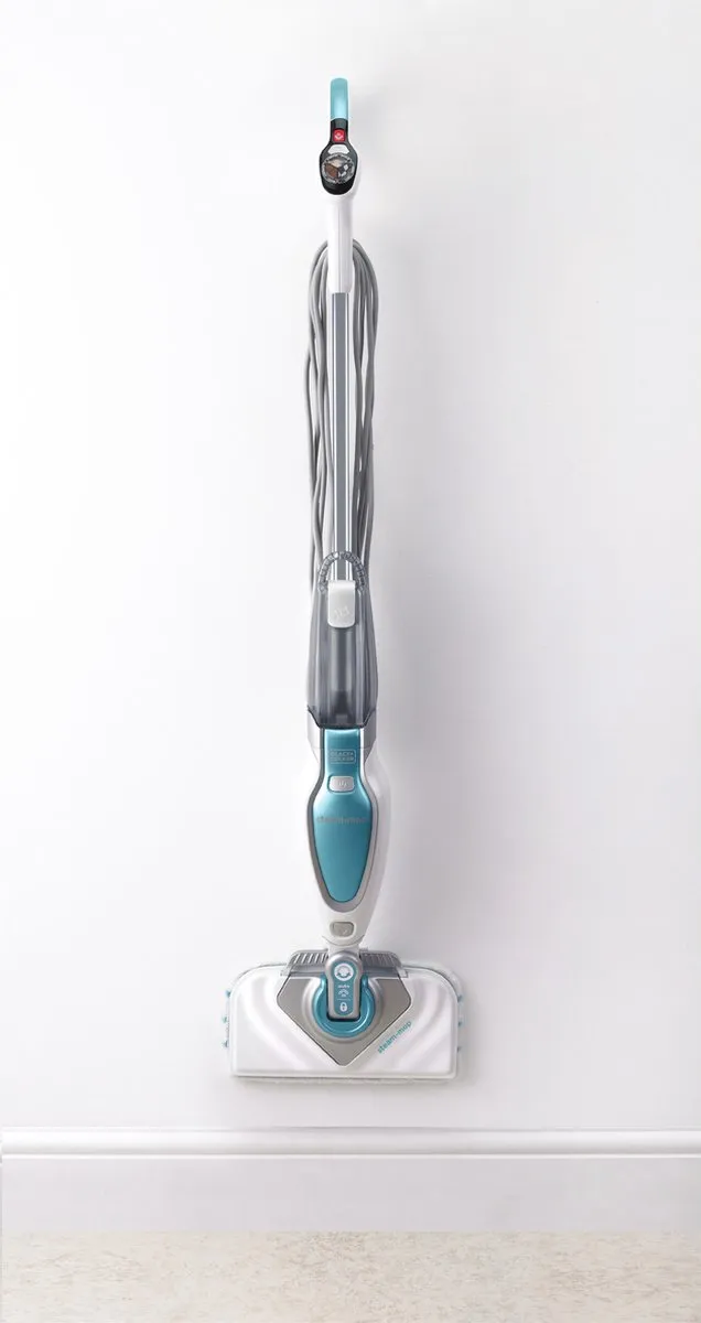 BLACK+DECKER STEAM MOP FSM1630 Stoomdweil - 1600W - 0,5L - Blauw/Wit