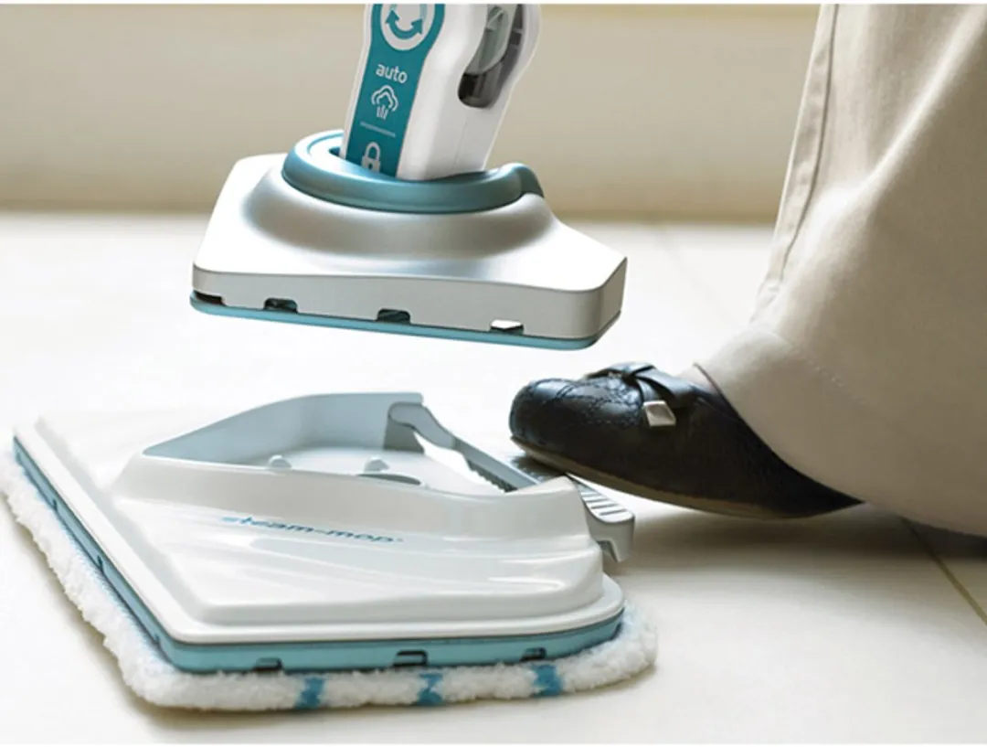 BLACK+DECKER STEAM MOP FSM1630 Stoomdweil - 1600W - 0,5L - Blauw/Wit