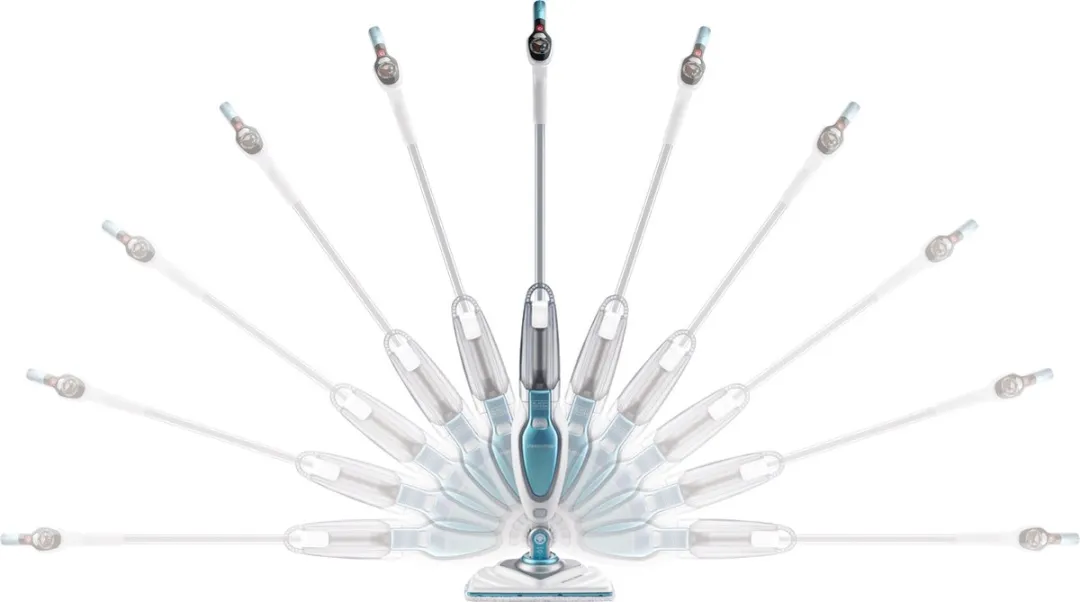 BLACK+DECKER STEAM MOP FSM1630 Stoomdweil - 1600W - 0,5L - Blauw/Wit