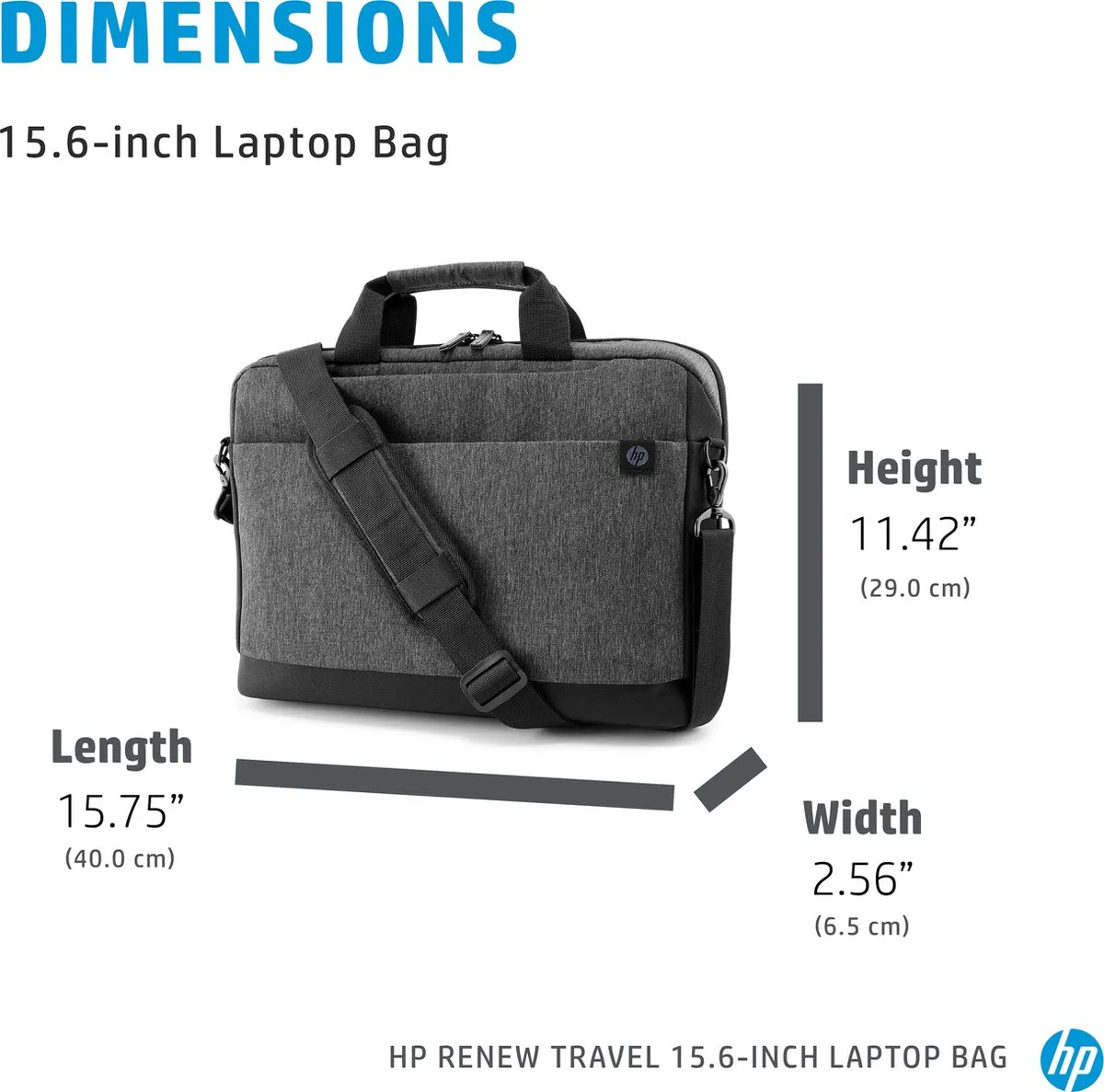 HP Renew Travel Laptoptas 15.6" - 12 Vakken - Grijs