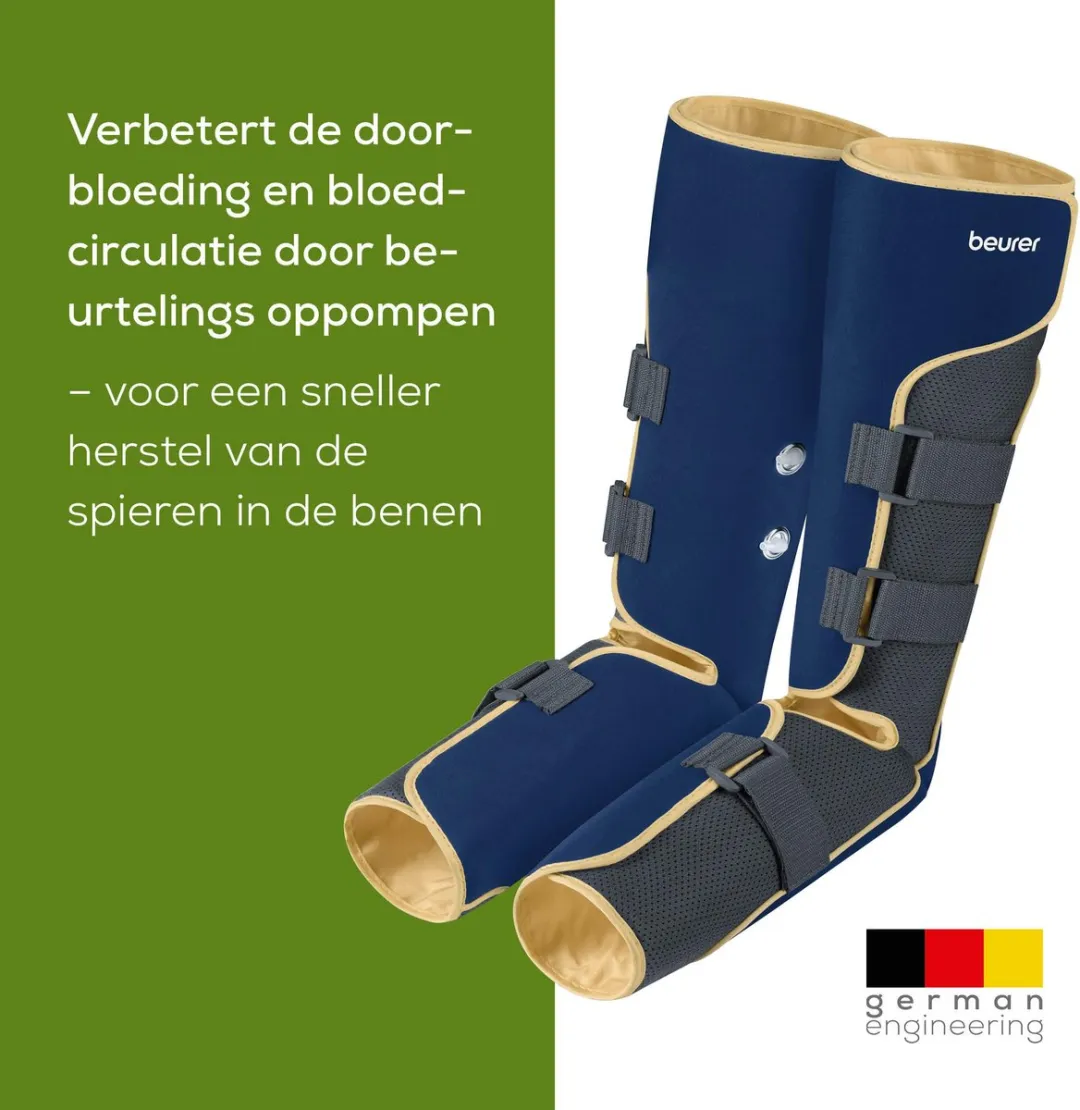 Beurer FM 150 Luchtmassage Been- & Voetmassageapparaat - 2 Manchetten - Blauw-grijs