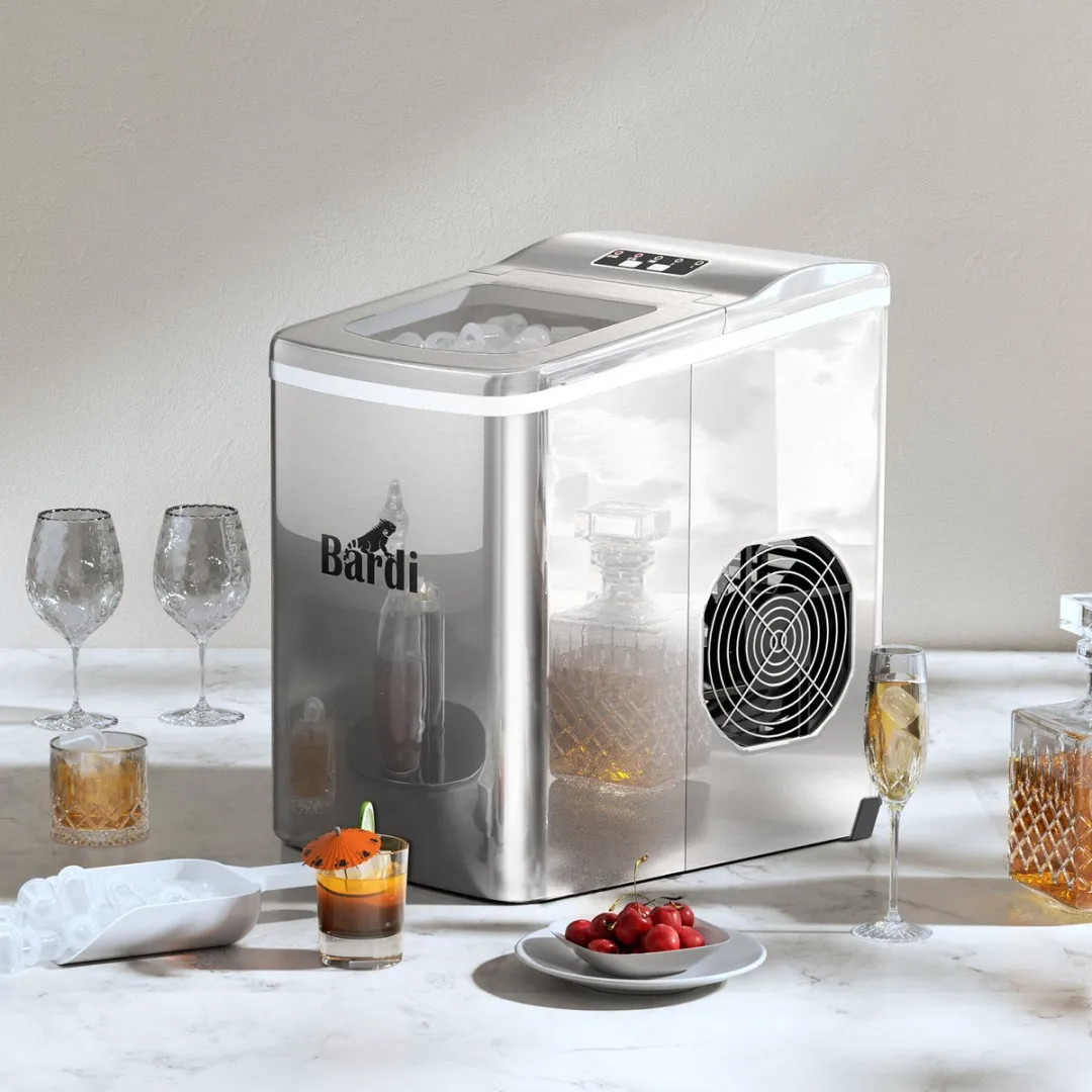 Bardi Deluxe IJsblokjesmachine 2L - Grijs