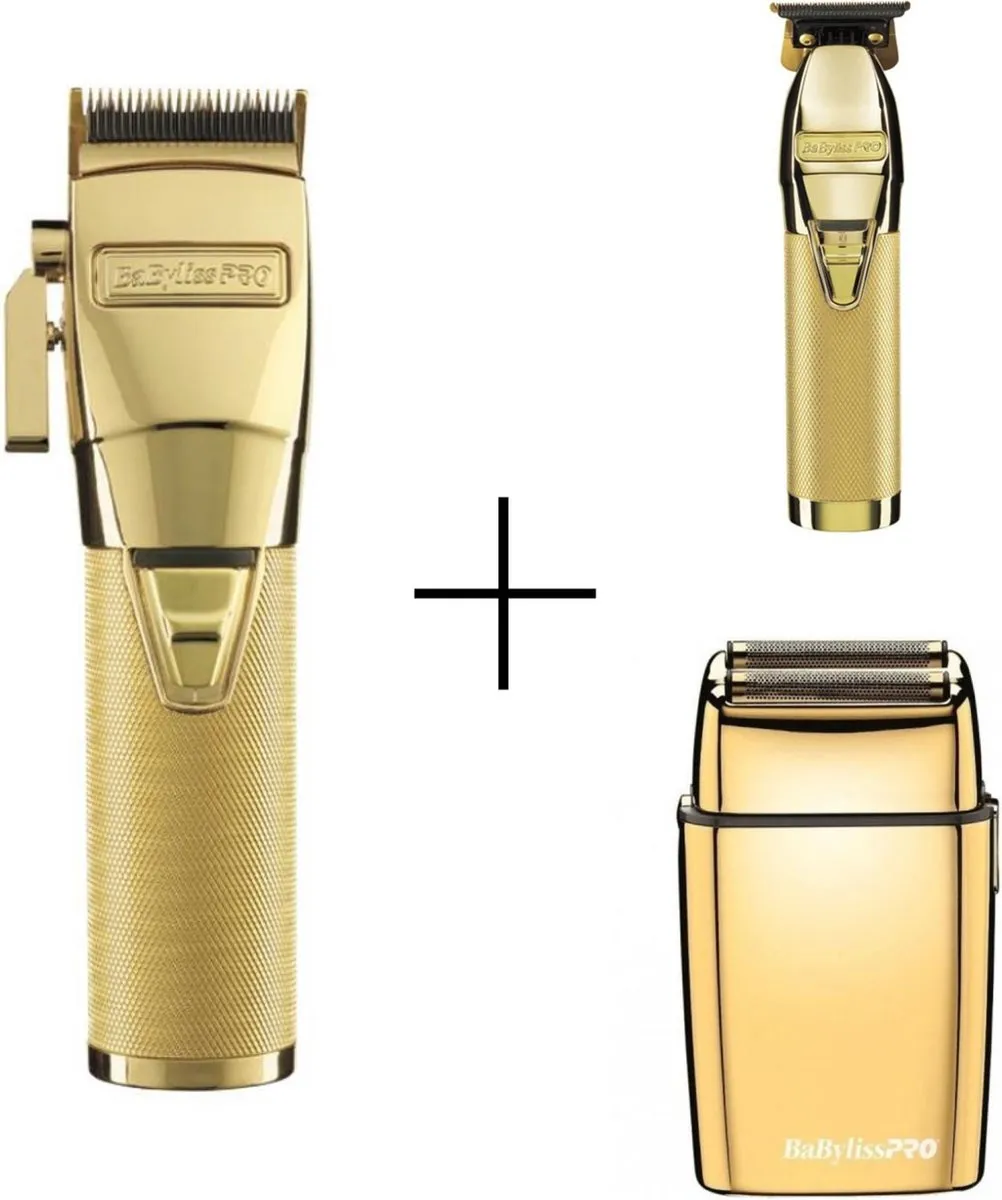 BaBylissPRO Skeleton Gold FX7870GE+FXFS2GE+8700GE Tondeuse