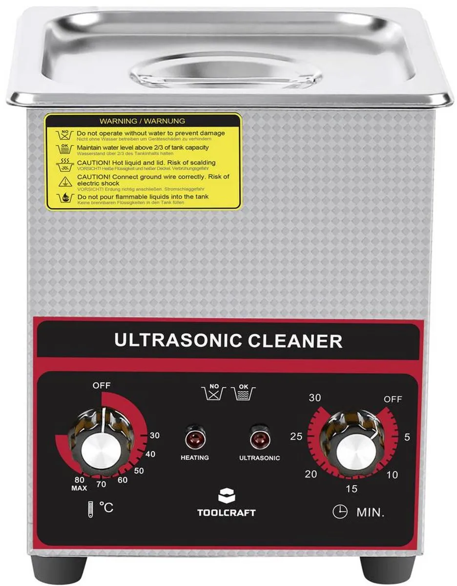 TOOLCRAFT USC-200 Ultrasoonreiniger 160W 2L - Met verwarming