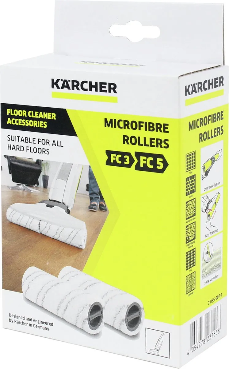 Kärcher Microvezelrollen Grijs 2 Stuks - FC 3/FC 5