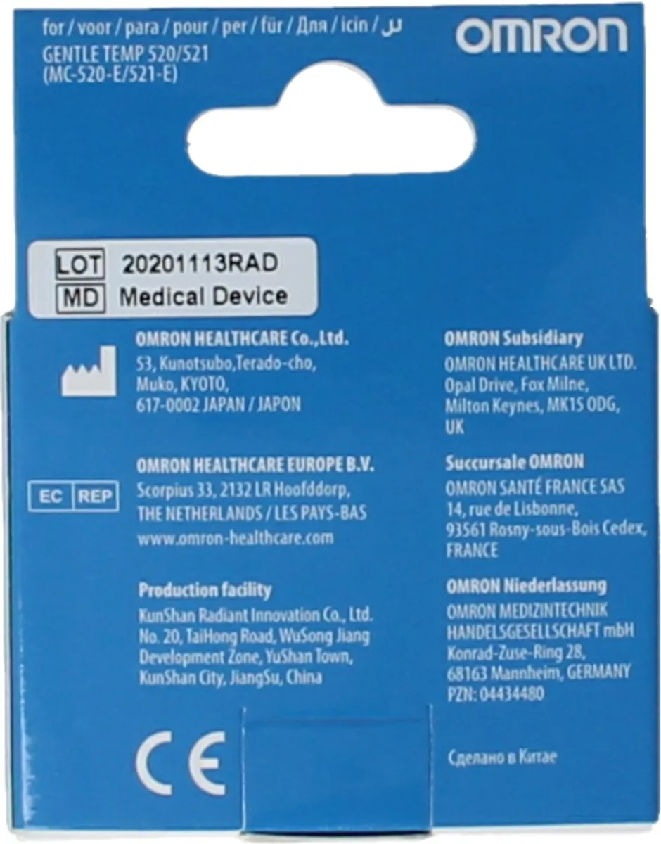 Omron Gentle Temp Sondekapjes MC521/MC520/MC522 - 40 Stuks