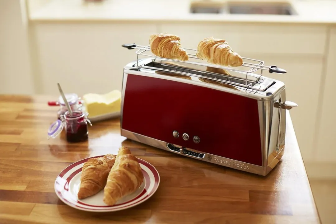 Russell Hobbs Luna 23250-56 Broodrooster 2 Snacks - 1420W - Rood - afbeelding 6 van 6