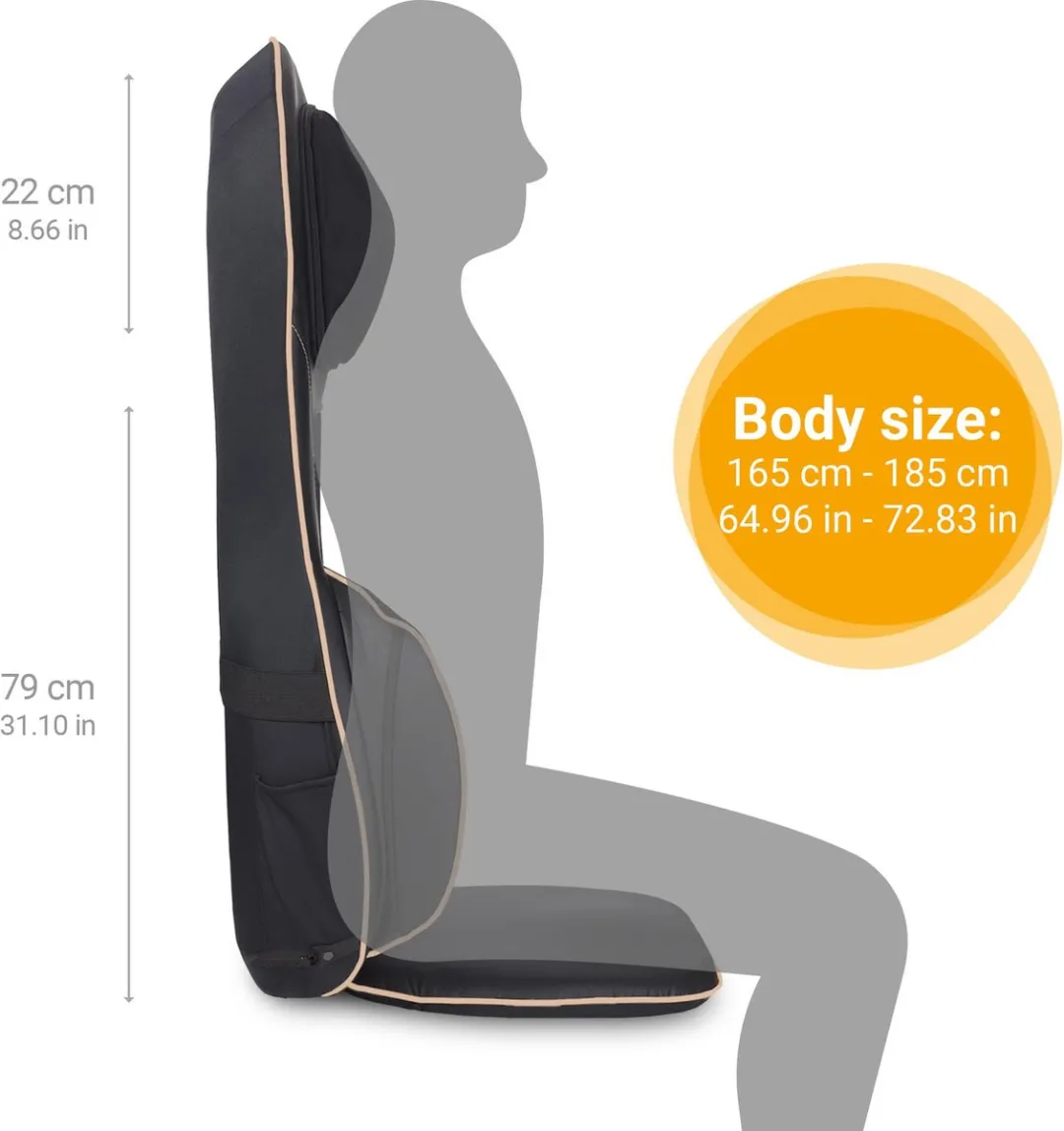 Medisana MC 825 Shiatsu-Acupressuur Massagekussen - 4 Koppen - Grijs