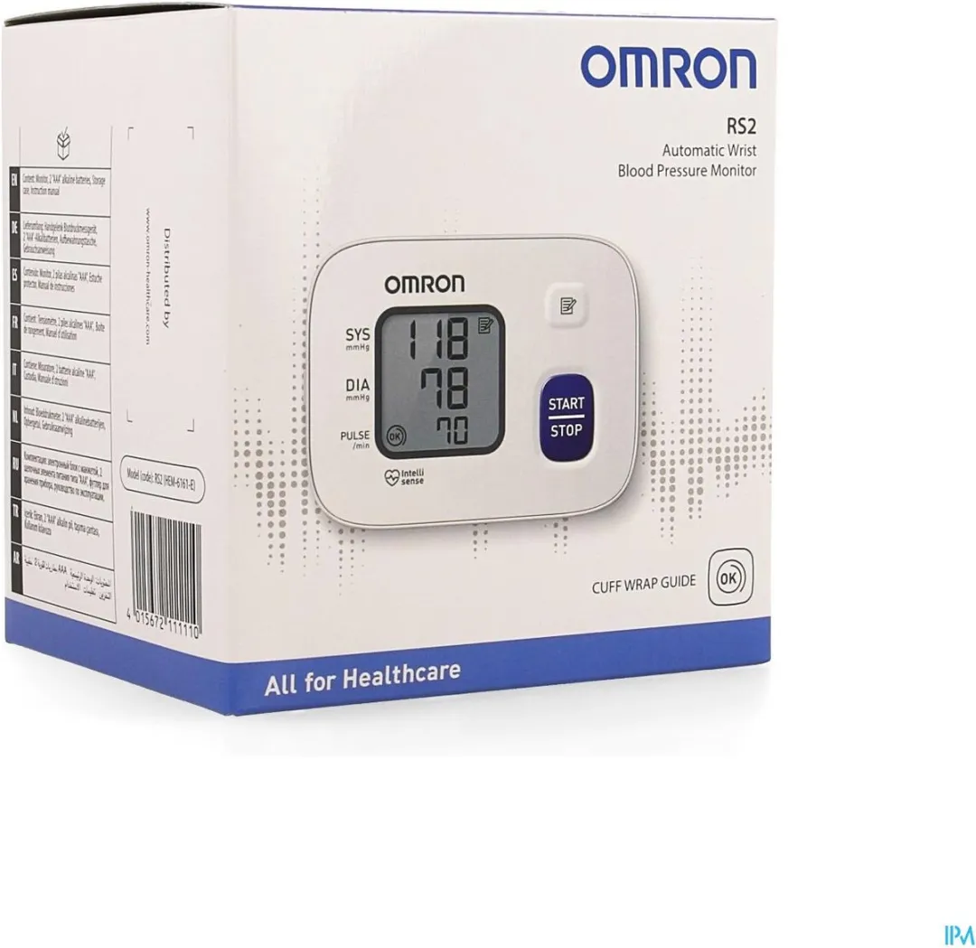 Omron RS2 Polsbloeddrukmeter HEM-6161-E - Wit