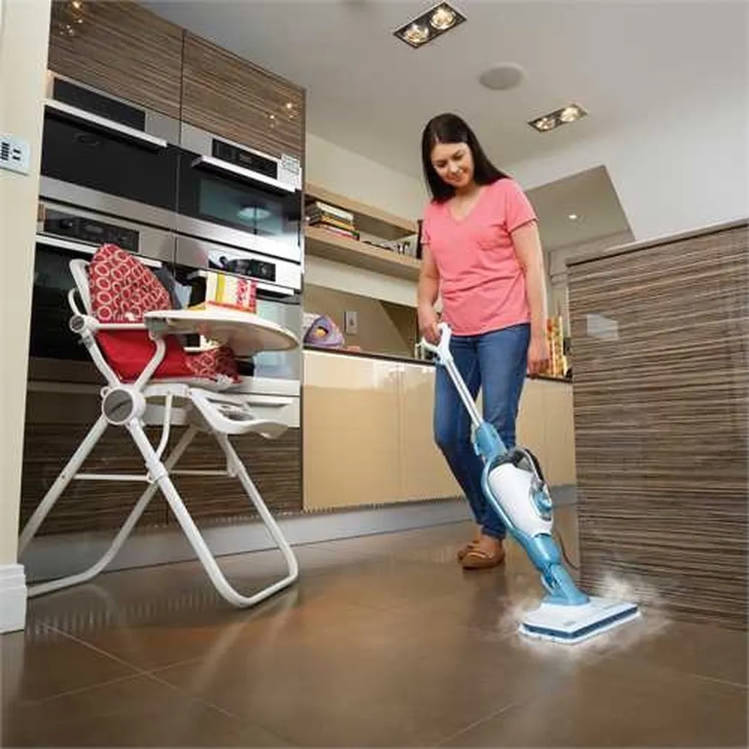 BLACK+DECKER FSMH1351SM Stoomreiniger 9-in-1 - 1300W - 0,5L - Wit & Aqua