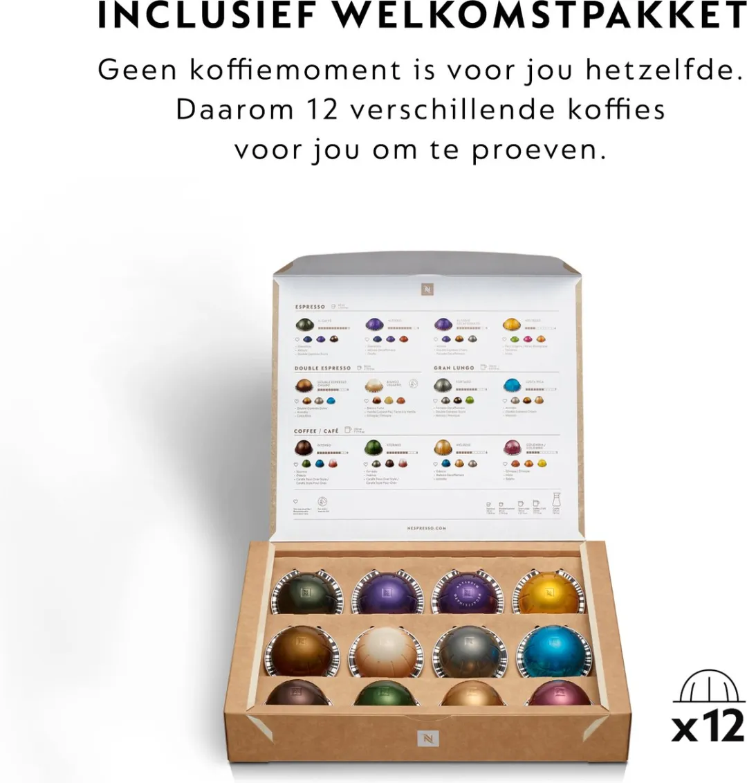 De'Longhi Nespresso Vertuo Pop ENV90.A Koffiecupmachine - Blauw