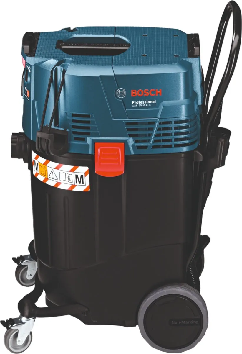 Bosch Professional GAS 55 M AFC Stofzuiger - 1200W - 55L - Zwart/Blauw