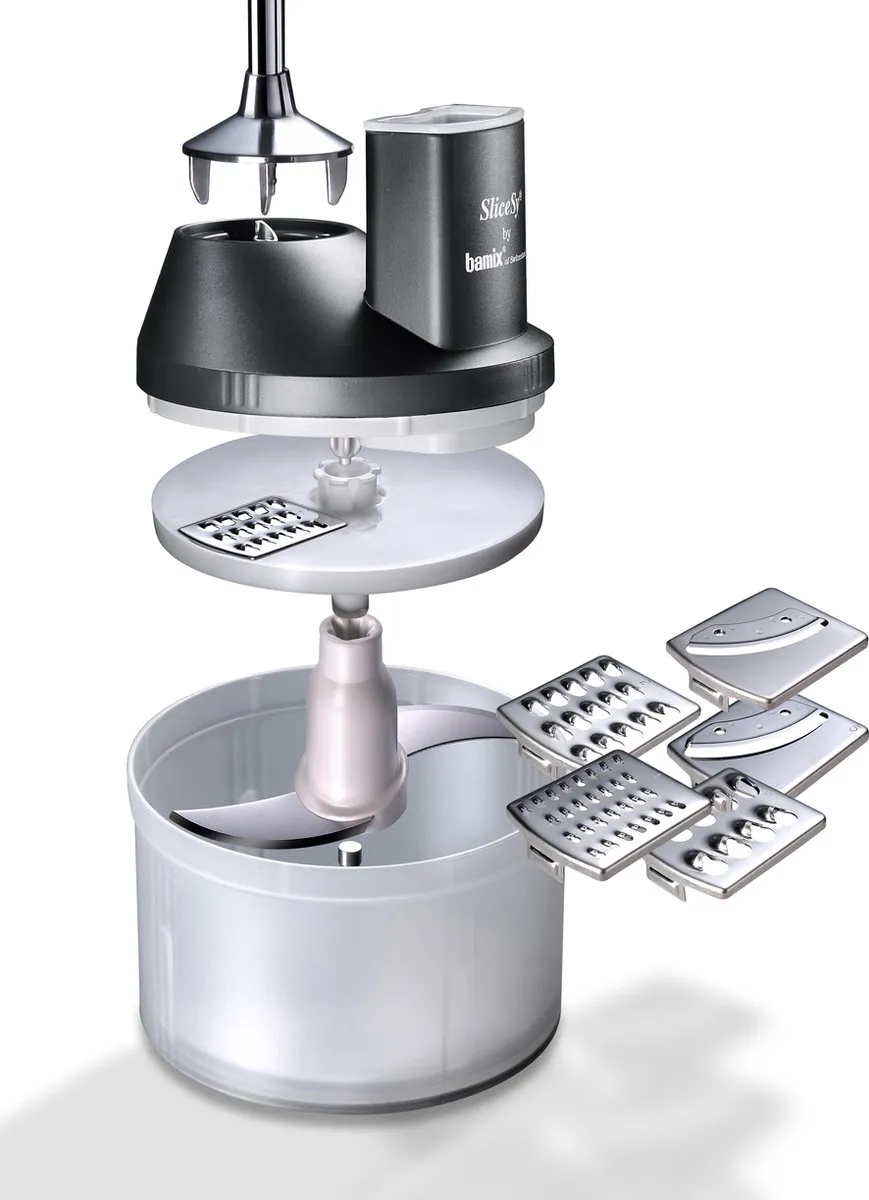 Bamix SliceSy Accessoireset 6-delig - Zwart - afbeelding 4 van 4