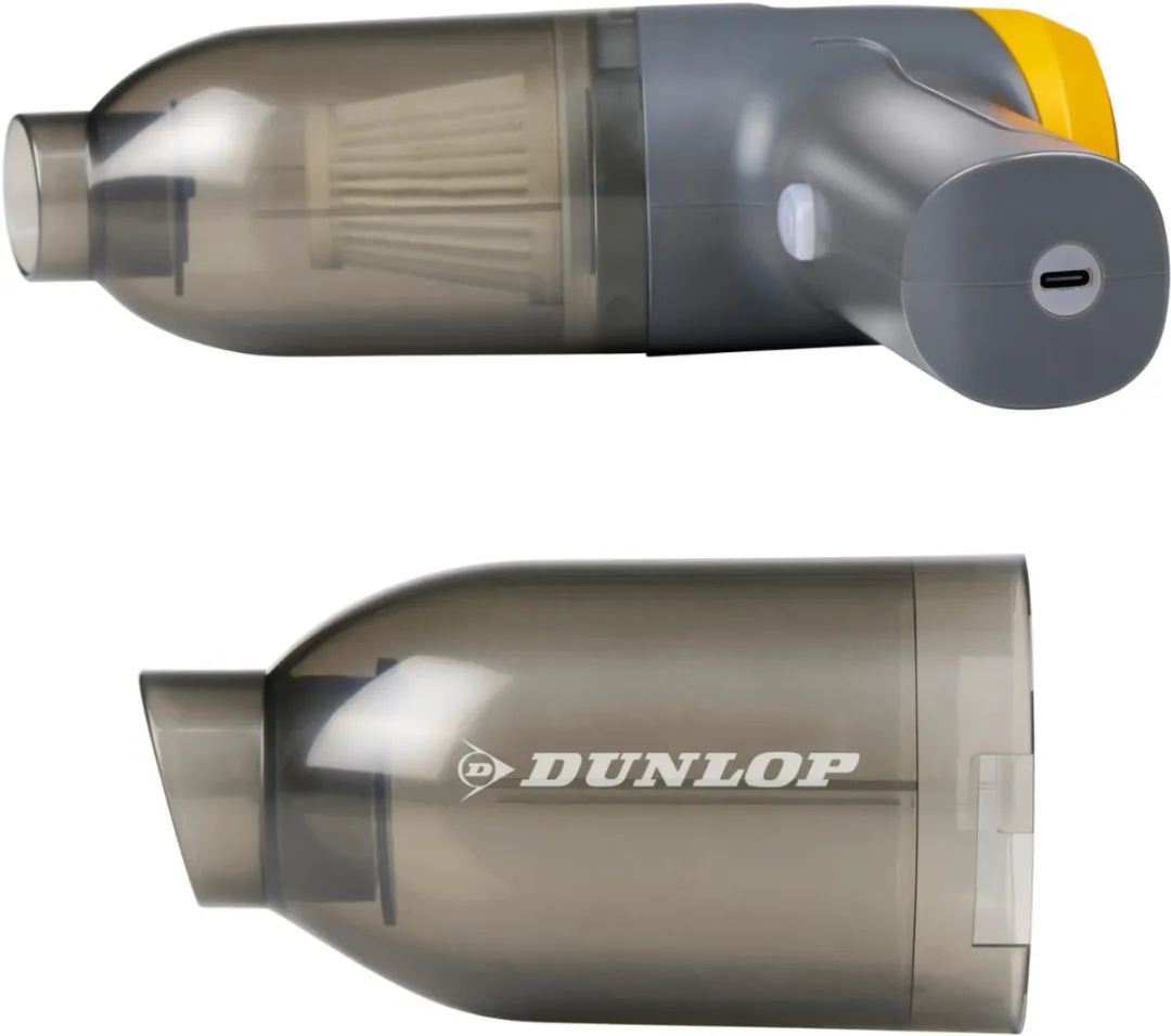Dunlop MEDUCA3710/007 Auto Stofzuiger - 12000Pa - Grijs/Geel