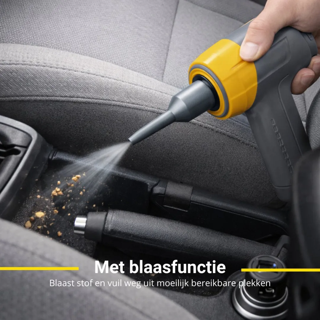 Dunlop MEDUCA3710/007 Auto Stofzuiger - 12000Pa - Grijs/Geel - afbeelding 6 van 6