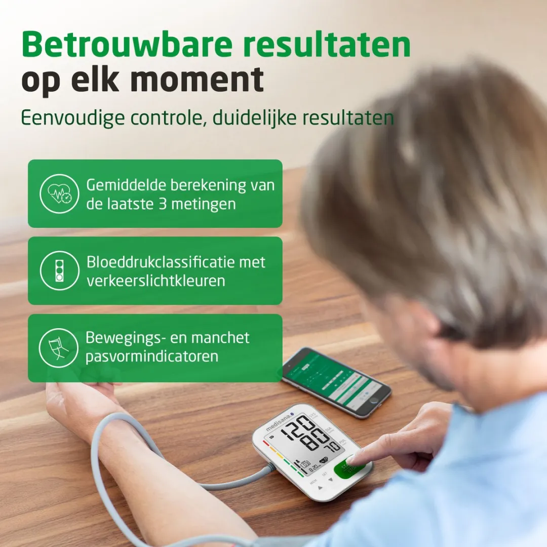 Medisana BU 572 connect Bloeddrukmeter - Bovenarm - Wit - afbeelding 6 van 6