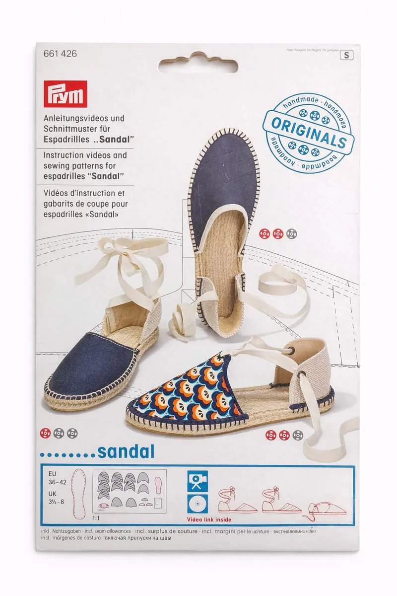 Prym Sandal Espadrille Knippatronen 36-42