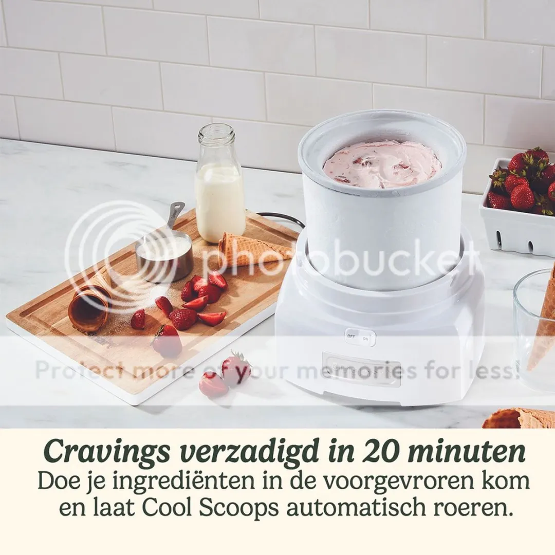 Cuisinart Cool Scoops IJsmachine ICE21E - 1,4L - Grijs