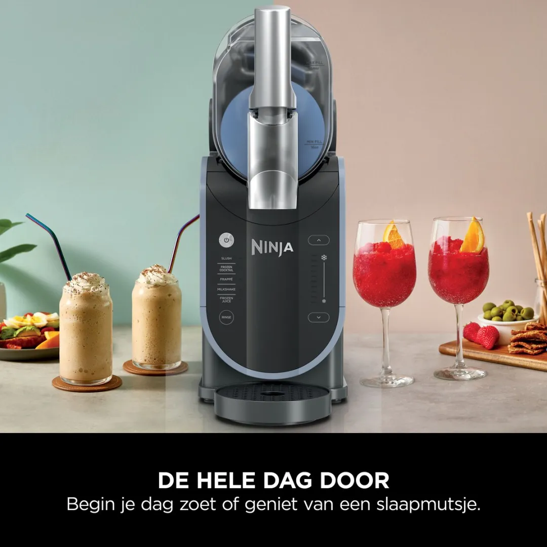 Ninja SLUSHi IJs- en Slushmaker FS301EU - 1,89L - 200W - Blauw/Grijs