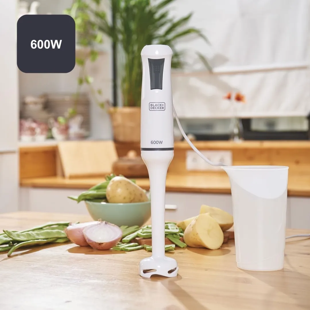 BLACK+DECKER BXHB500E Handblender 600W - Wit - afbeelding 6 van 6