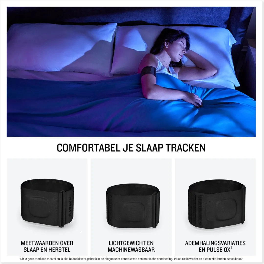 Garmin Index Sleep Monitor Slaaptracker - S/M - Zwart - afbeelding 6 van 6