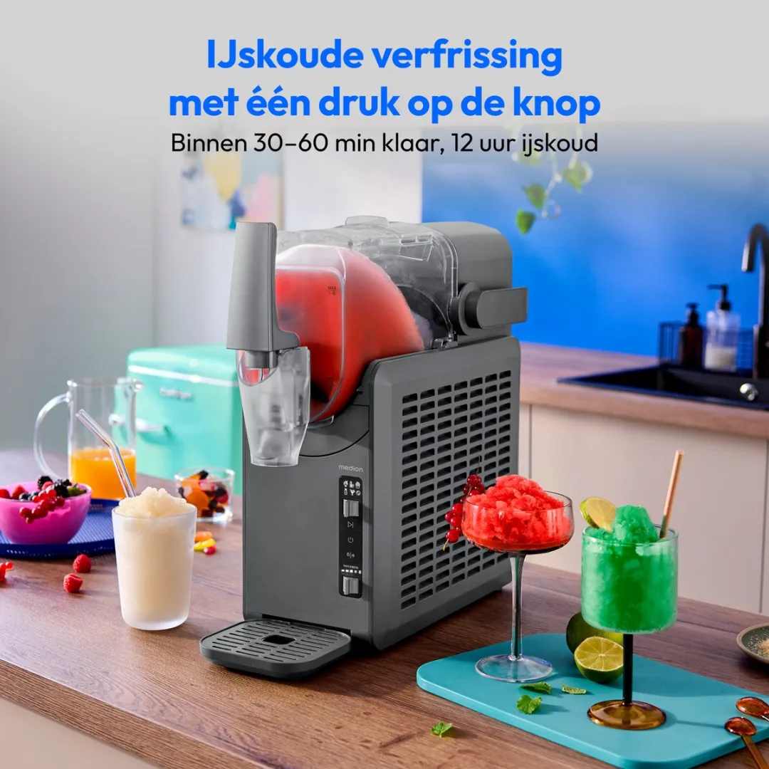 Medion MD12090 Slushmachine - 2,6L - Grijs