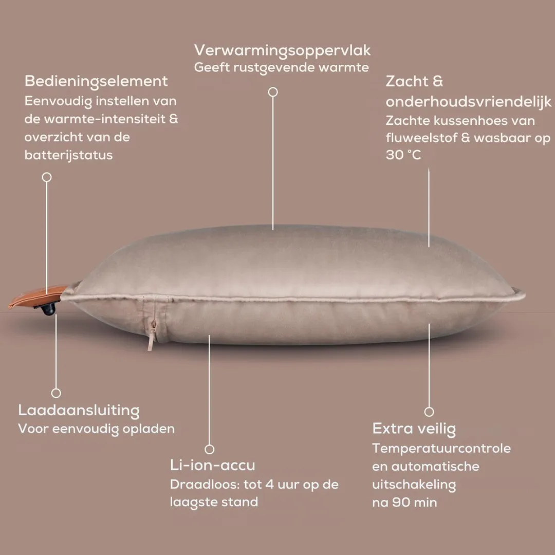Beurer HK 48 Warmtekussen - 45x45cm - 3 standen - Cosy Grey