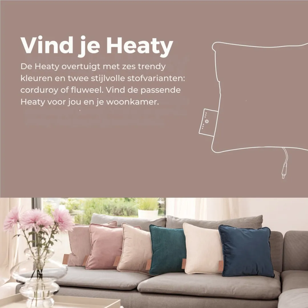 Beurer HK 48 Warmtekussen - 45x45cm - 3 standen - Cosy Grey - afbeelding 6 van 6