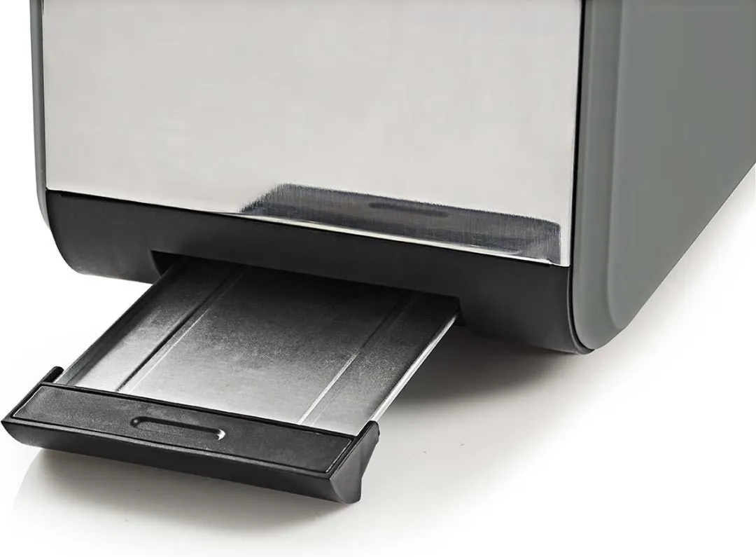 Nedis Soft-Touch Broodrooster 2 Sleuven KABT510EGY - 900W - Grijs