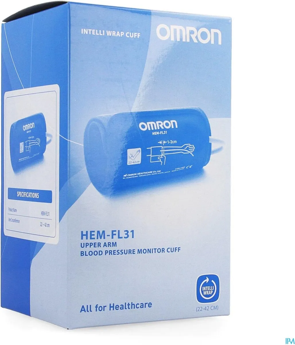Omron Intelli Wrap Manchet HEM-FL31 - 22-42cm - Zwart