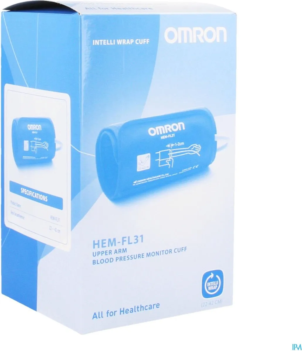 Omron Intelli Wrap Manchet HEM-FL31 - 22-42cm - Zwart