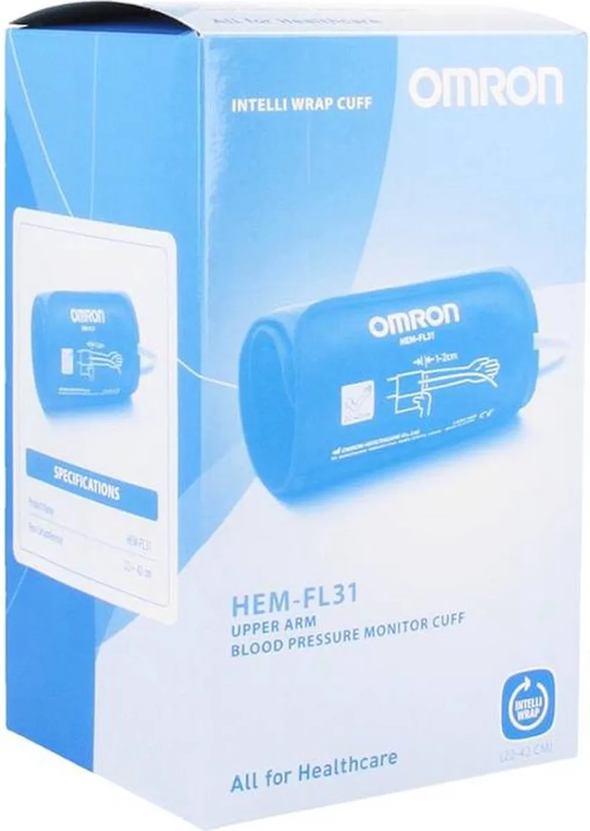 Omron Intelli Wrap Manchet HEM-FL31 - 22-42cm - Zwart