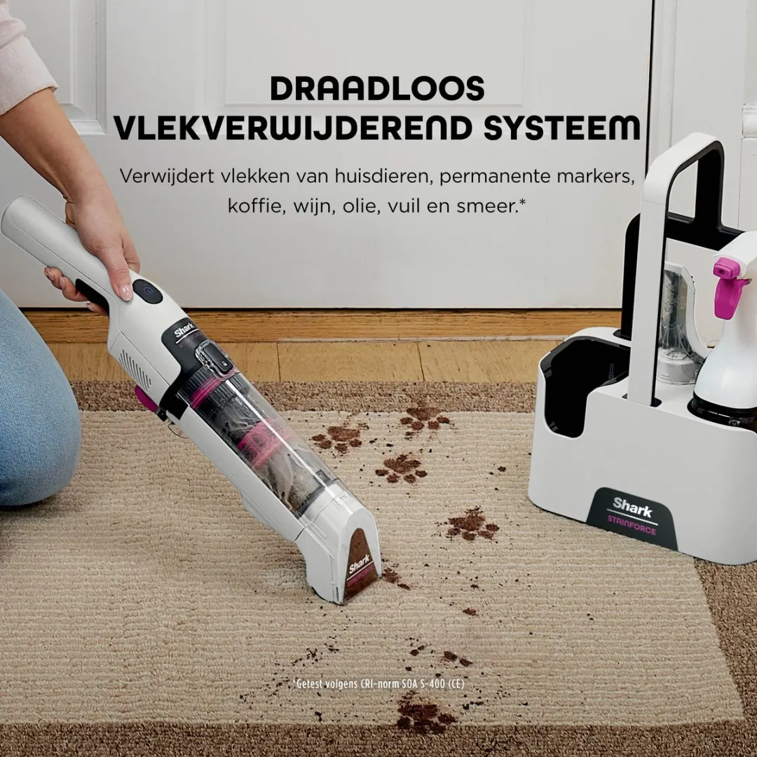 Shark StainForce HX100EUT Vlekkenverwijderaar - 100W - Wit - afbeelding 6 van 6