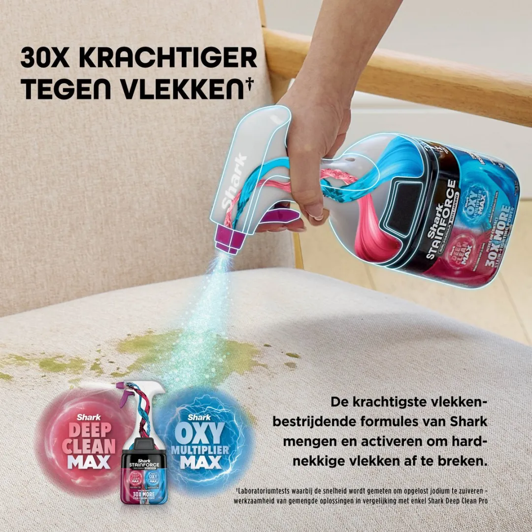 Shark StainForce HX100EUT Vlekkenverwijderaar - 100W - Wit