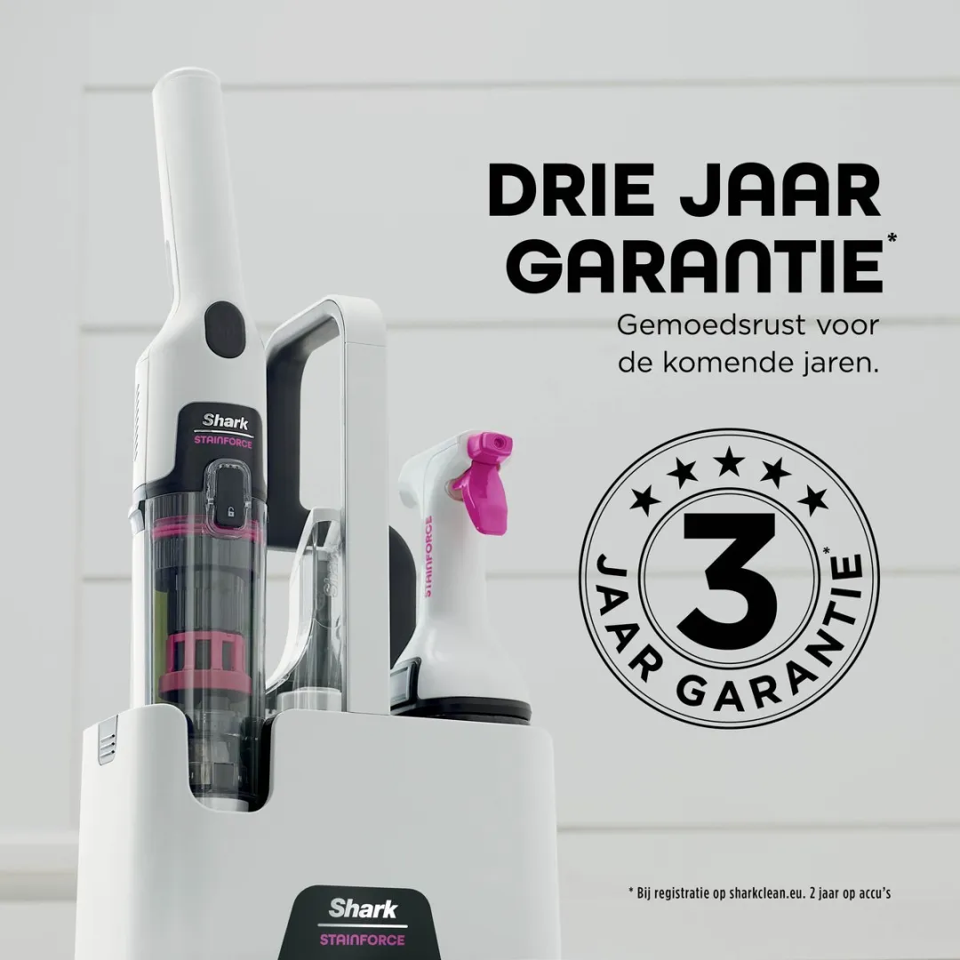 Shark StainForce HX100EUT Vlekkenverwijderaar - 100W - Wit
