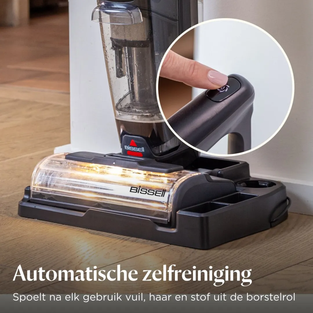 BISSELL CrossWave OmniForce EdgeFind Select 4330N Stofzuiger/Dweil - Zwart/Zilver/Paars