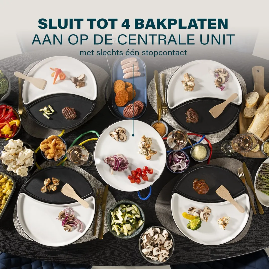 Princess Dinner4All Gourmetstel 1500W - 6 Personen - Zwart