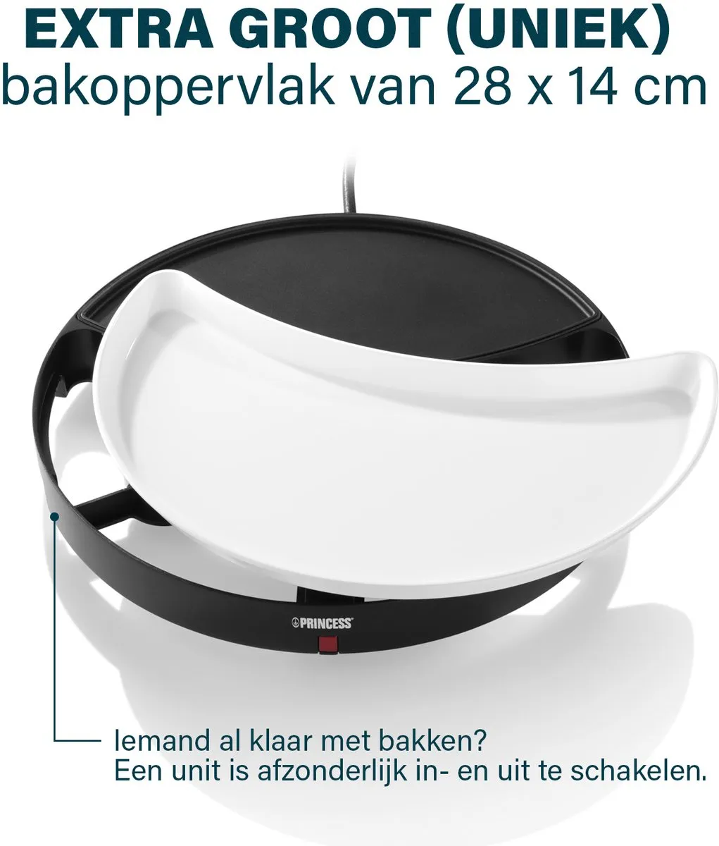Princess Dinner4All Gourmetstel 1500W - 6 Personen - Zwart