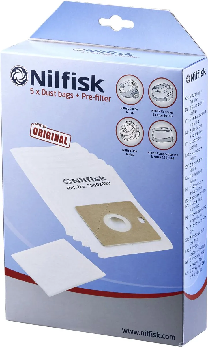 Nilfisk Go-Coupe Stofzuigerzakken - 5 Stuks - afbeelding 6 van 6