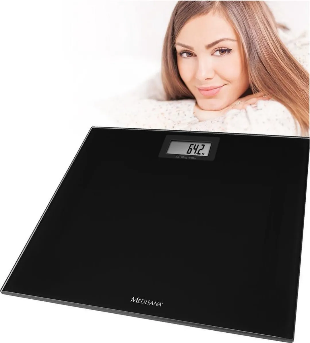 Medisana PS 402 Personenweegschaal - 180 kg - Zwart
