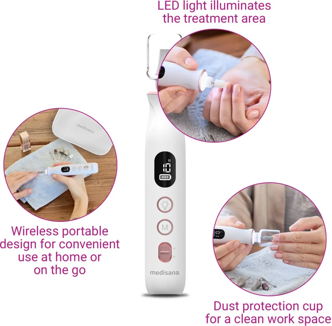 Medisana MP 940 Manicure/Pedicure Set - Accu - 10 Opzetstukken