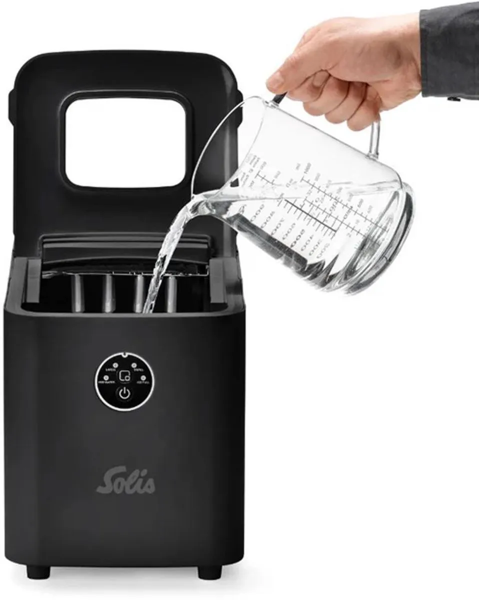 Solis Ice Cube Express IJsblokjesmachine 12kg/24u - 1L - Zwart